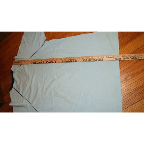 Vintage 70s 80s Great Smokey Mountains Vneck L Ringer TShirt Bear Trees USA Made - Picture 7 of 10